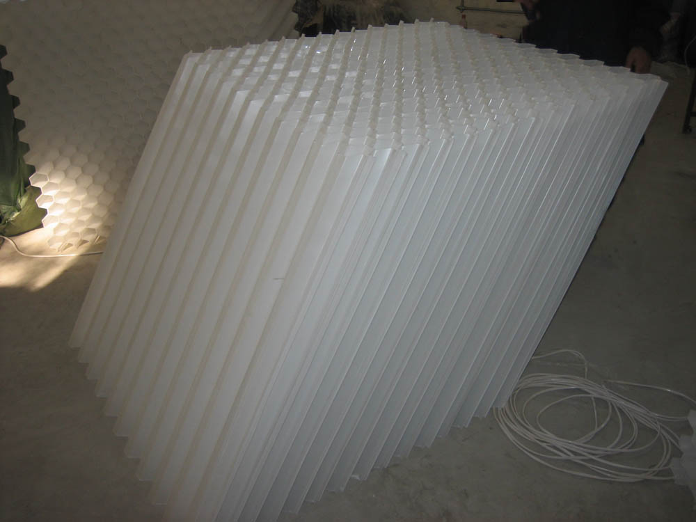 蜂窩斜管填料安裝方案